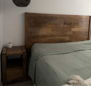 King size Bedhead with side tables
