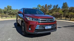2018 Toyota Kluger GSU50R Grande 2WD Red 8 Speed Sports Automatic Wagon