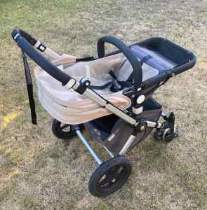 Bugaboo cameleon stroller and pram beige good condition bargain