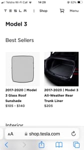 Tesla all weather rear trunk liner brand new!