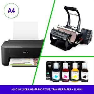 NEW Sublimation Beginner Starter Kit A4 Printer, Tumbler Press, Blanks