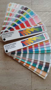 Pantone colour fan decks