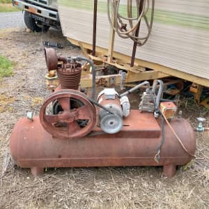 Air compressor with large tank