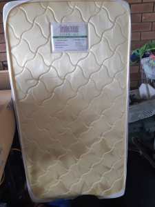 Cot mattress bassinet and high chair