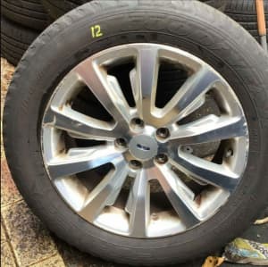 Ref 12 Ford Territory rims and tyres 235/55/18