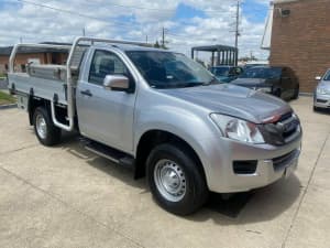 2015 Isuzu D-MAX MY15 SX 4x2 High Ride Silver 5 Speed Sports Automatic Cab Chassis