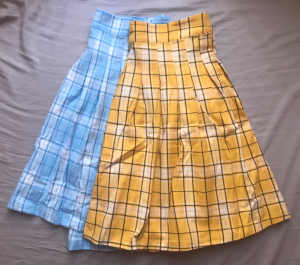 Dangerfield tartan skirts size 8