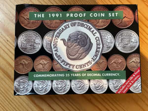 1991 Australian proof coin set