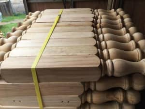 Pine Turned Posts up to 1.4 metres long from $10 each $30 max