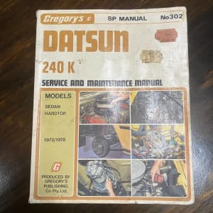 Datsun 240K Skyline Kenmeri C110 73-78 Gregorys Service Manual