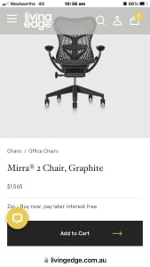 BARGAINHerman Miller Miller2 Butterfly ergonomic office chair