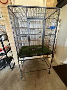 Large bird cage with 2 weiros