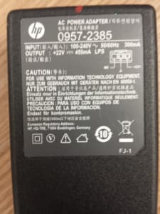 Original HP DeskJet printer power adapter******2385 22V