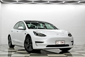 2021 Tesla Model 3 MY21 Update Standard Range Plus RWD White 1 Speed Automatic Sedan