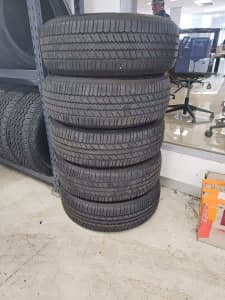 Set of 5 Bridgestone Tyres