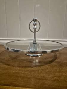 Serving Tray, Glass 340mm