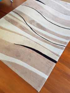 SOLD Decorative rug with abstract design