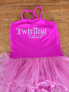 Twirling Tutus pink ballet leotard - size 8