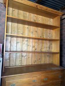 Antique wooden kitchen storage cabinet