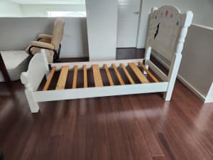 Wooden single bed for children