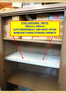 STEEL CABINET SHELVES SUITS MOST MANUFACTURERS UNITS