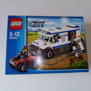 LEGO 60043 City Prisoner Transporter Police Robber 4WD ATV Van Chase