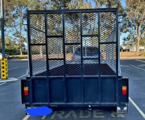 Box Trailer 9 x 5 with cage & ramp