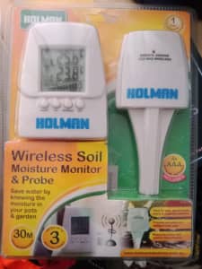 holman wireless soil moisture monitor and probe