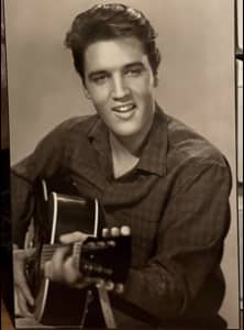 Large Elvis framed picture