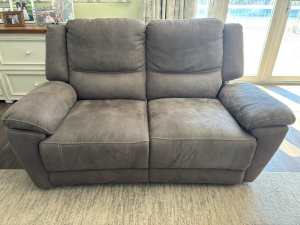Suede electric 2-seat recliner