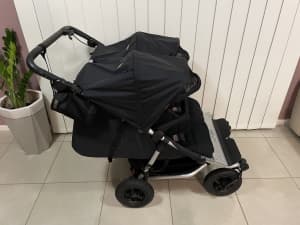 Mountain buggy DUET double twin stroller baby jogger pram