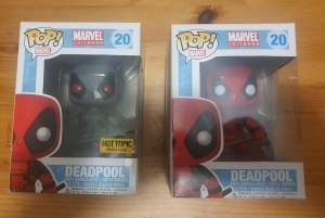 Funko Pop! Deadpool #20 (red) and (grey)