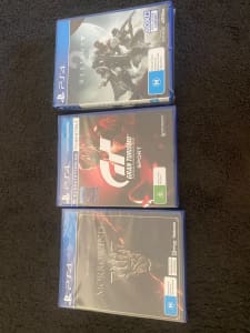 PS4 Games x3 Brand New