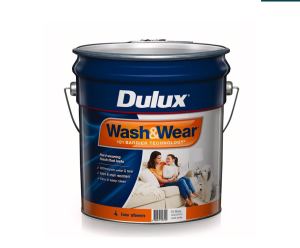 Dulux Wash & Wear 10 Lt Low Sheen Hog Bristle Quarter Paint
