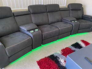 4-Seater Powered Recliner Sofa
