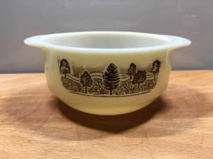 Vintage PYREX 4.5in Casserole Bowl - Rustic