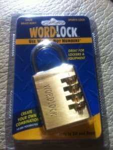 Locks (WORD LOCKS) - 10,000 combinations