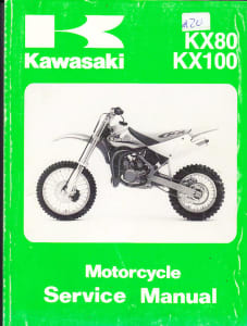 GENUINE KAWASAKI KX80 W1 X1 Y1 Z1 KX100 C1 WORKSHOP MANUAL 1998