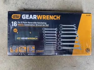 Gear Wrench reversible metric ratcheting wrench set 