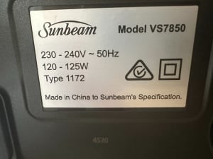 Sunbeam foodSaver - Model VS7850