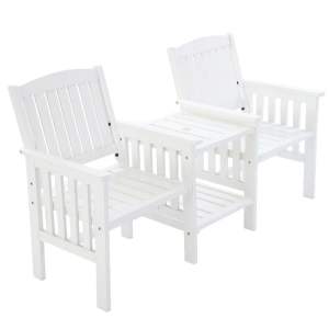 Gardeon Garden Bench Chair Table Loveseat Wooden Outdoor Furniture Pa
