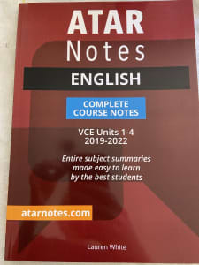 ATAR Notes English VCE Units 1 - 4******2022 by L White