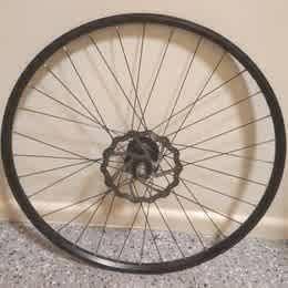 26 inch aluminum front wheel with disc brake front hub