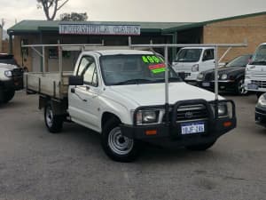 1999 Toyota Hilux RZN149R 4x2 White 5 Speed Manual Cab Chassis