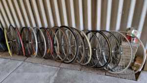 Road bike Rims & hybrid wheels $50 each single wall Front or rear doub
