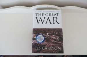 Large hard cover book. As new. The Great War by Les Carlyon.