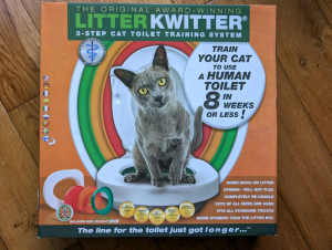 Litter Kwitter cat toilet training system