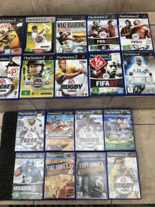 PlayStation ps2 Sporting games 18 selling the lot not separating 