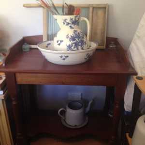 Antique timber washstand - excellent condition