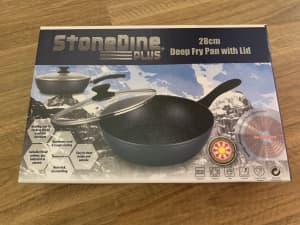 Brand new in box - Stonedine Plus 28cm Fry Pan with Lid